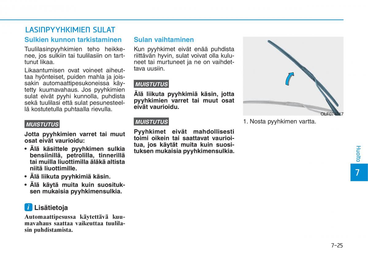 Hyundai Ioniq Electric omistajan kasikirja / page 491