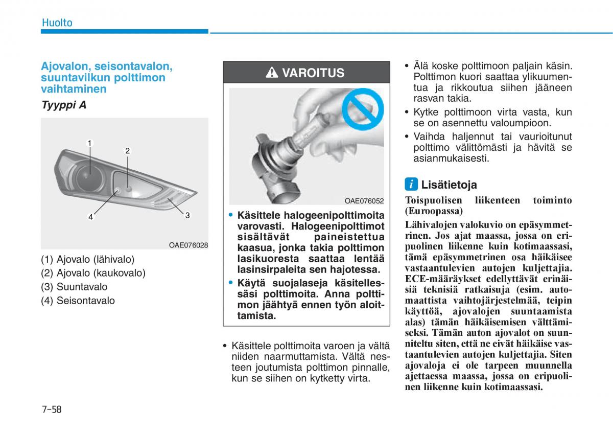 Hyundai Ioniq Electric omistajan kasikirja / page 524