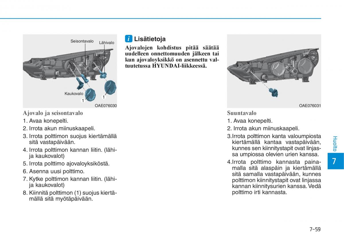 Hyundai Ioniq Electric omistajan kasikirja / page 525