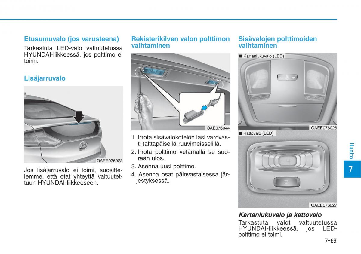 Hyundai Ioniq Electric omistajan kasikirja / page 535