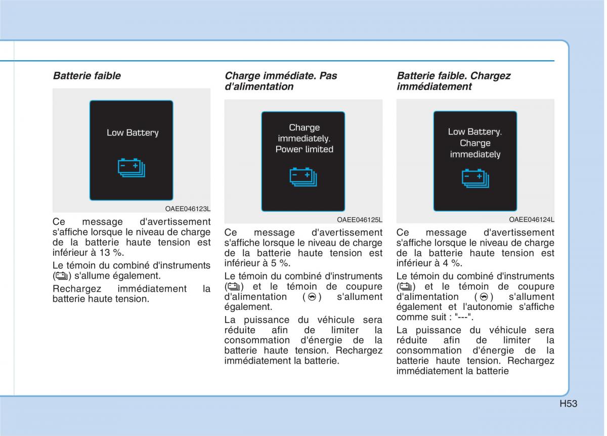 Hyundai Ioniq Electric manuel du proprietaire / page 62