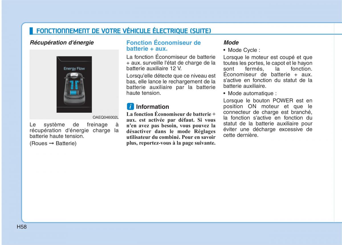 Hyundai Ioniq Electric manuel du proprietaire / page 67