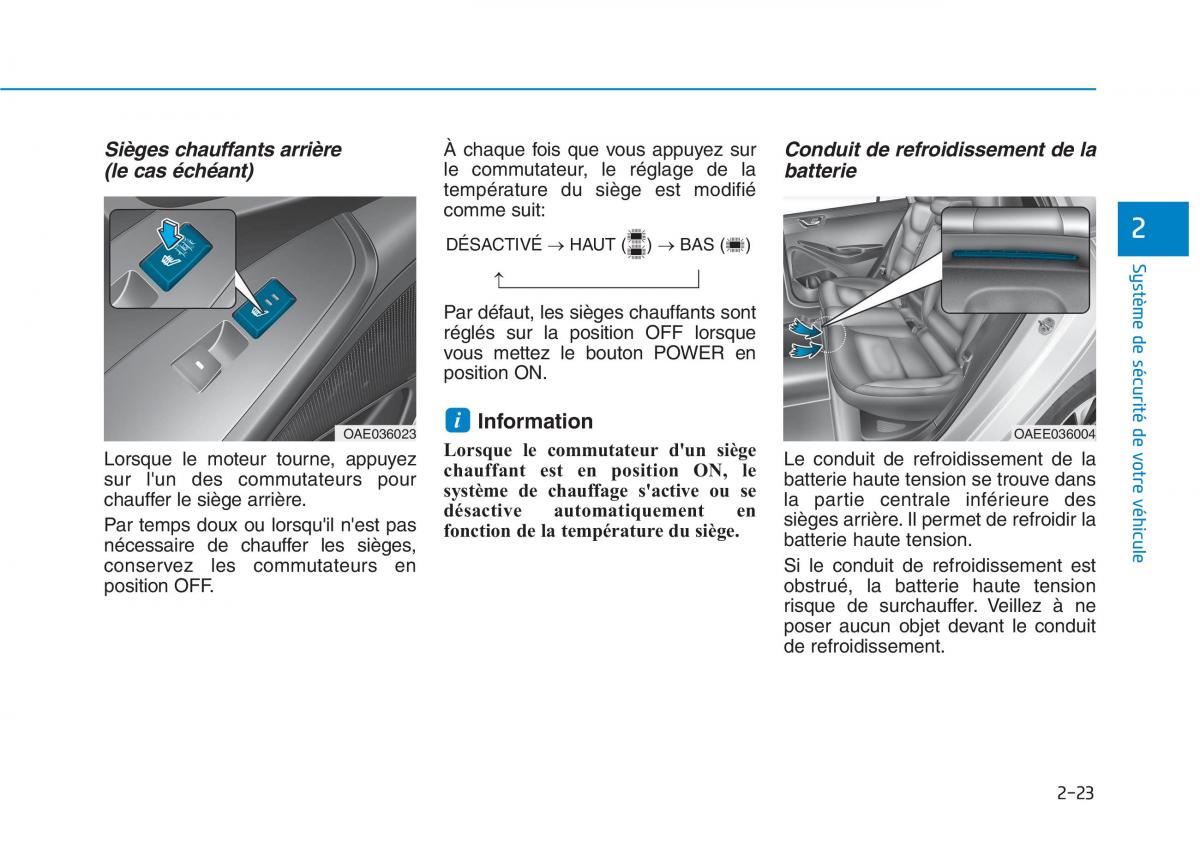 Hyundai Ioniq Electric manuel du proprietaire / page 101