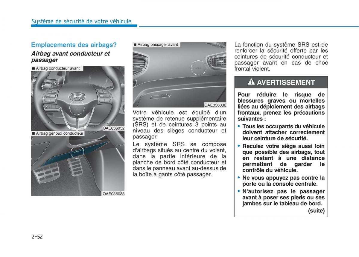 Hyundai Ioniq Electric manuel du proprietaire / page 130