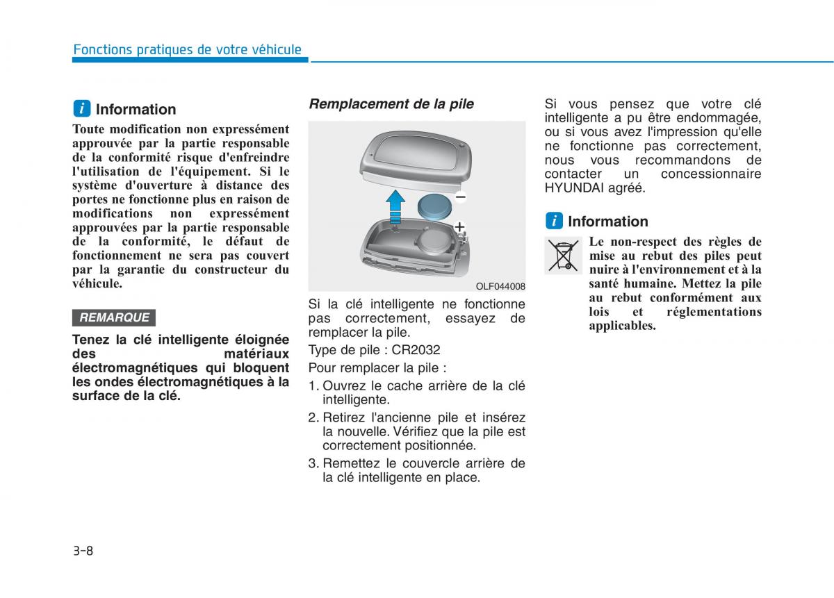 Hyundai Ioniq Electric manuel du proprietaire / page 157