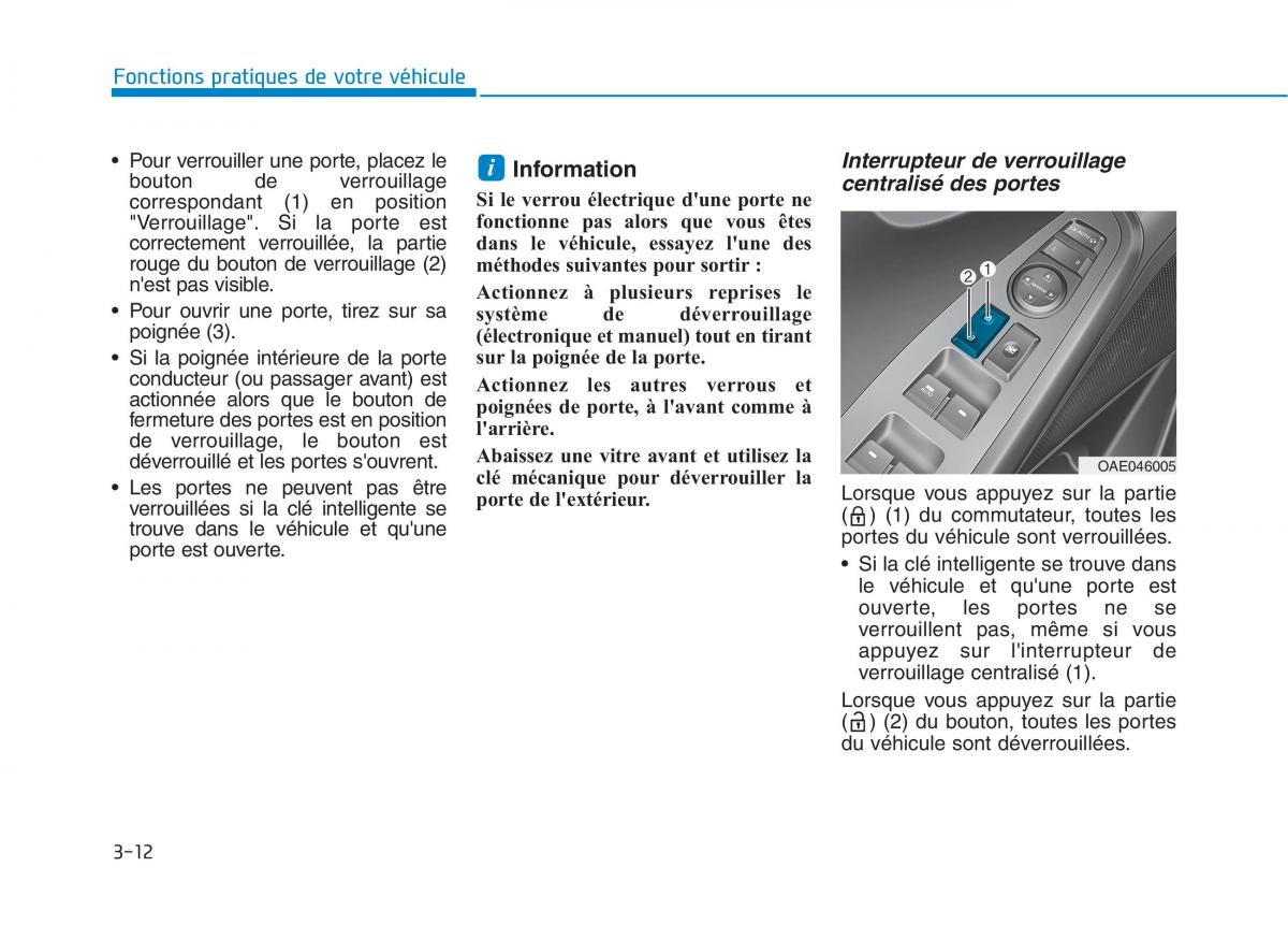 Hyundai Ioniq Electric manuel du proprietaire / page 161