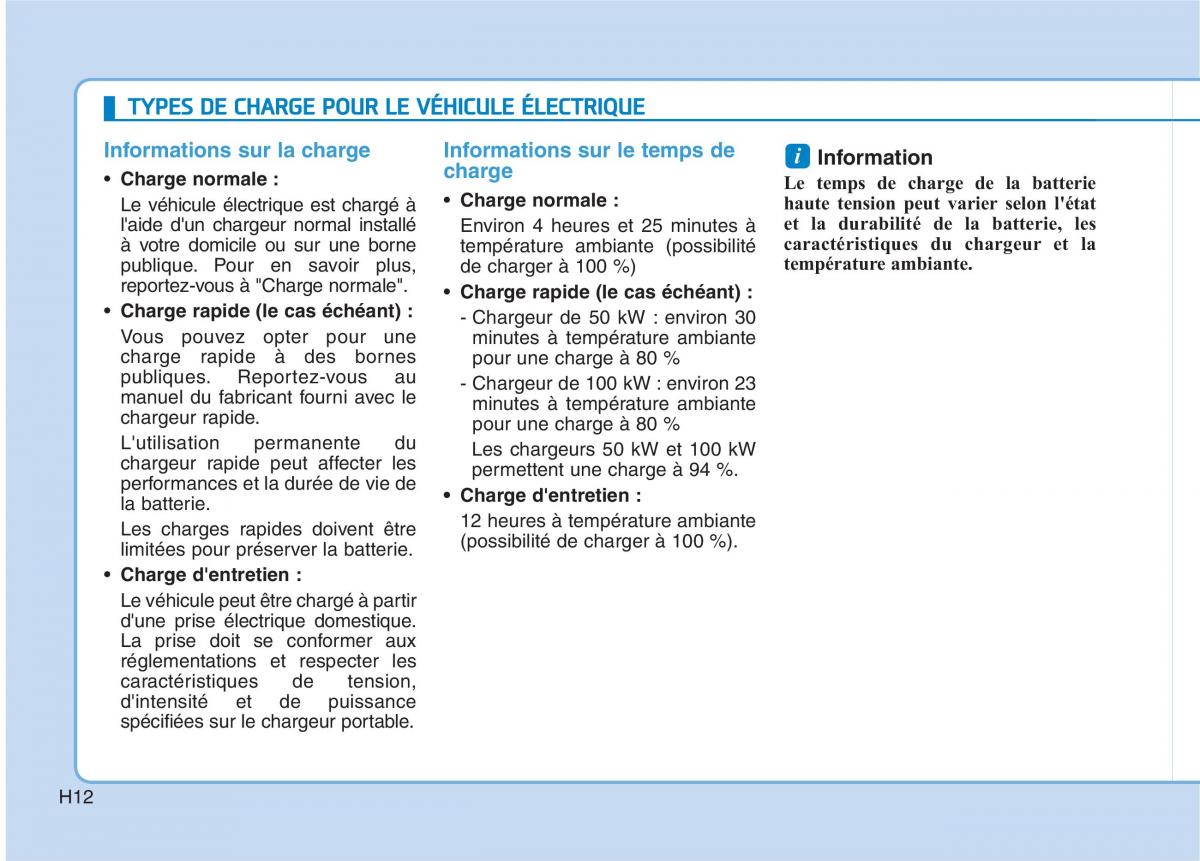 Hyundai Ioniq Electric manuel du proprietaire / page 21