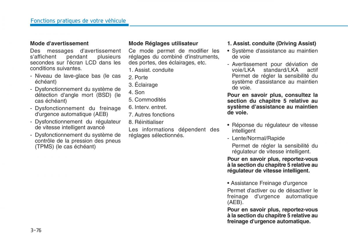 Hyundai Ioniq Electric manuel du proprietaire / page 225