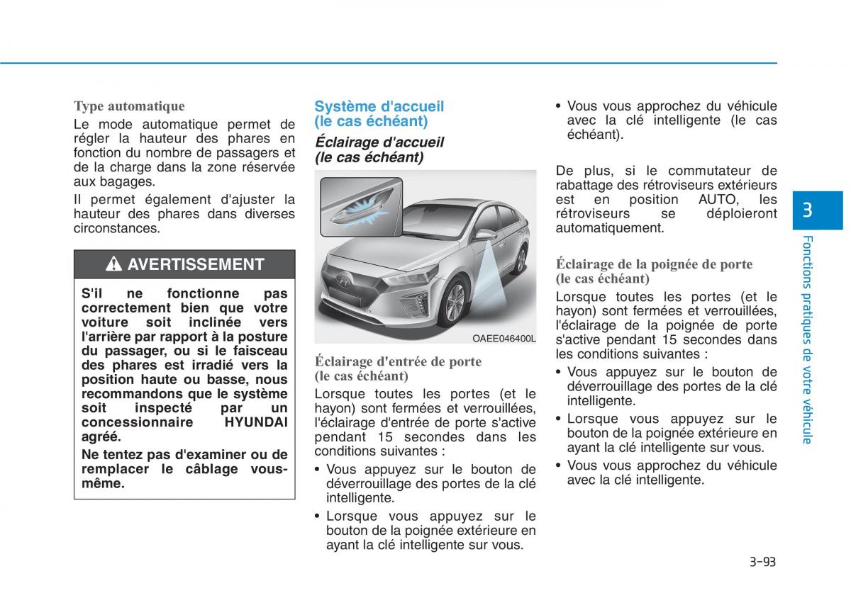 Hyundai Ioniq Electric manuel du proprietaire / page 242