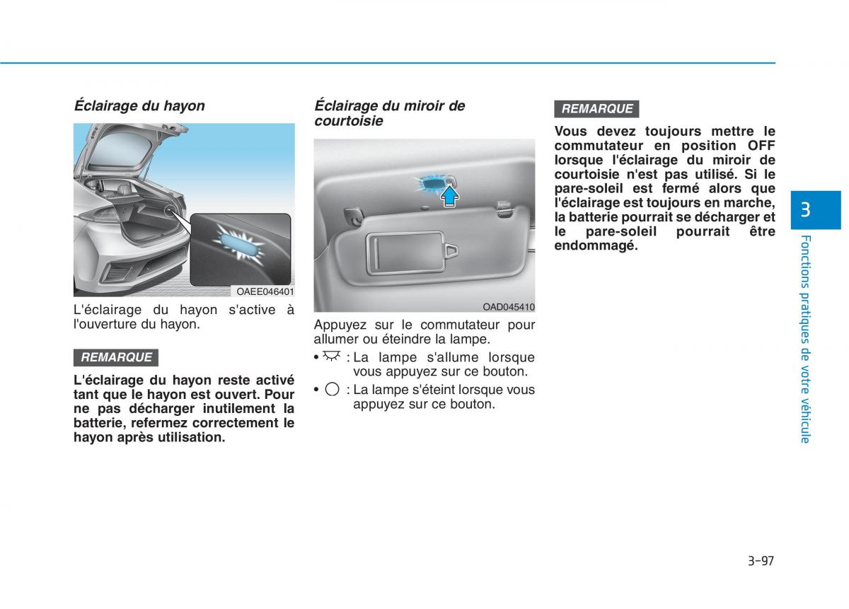 Hyundai Ioniq Electric manuel du proprietaire / page 246