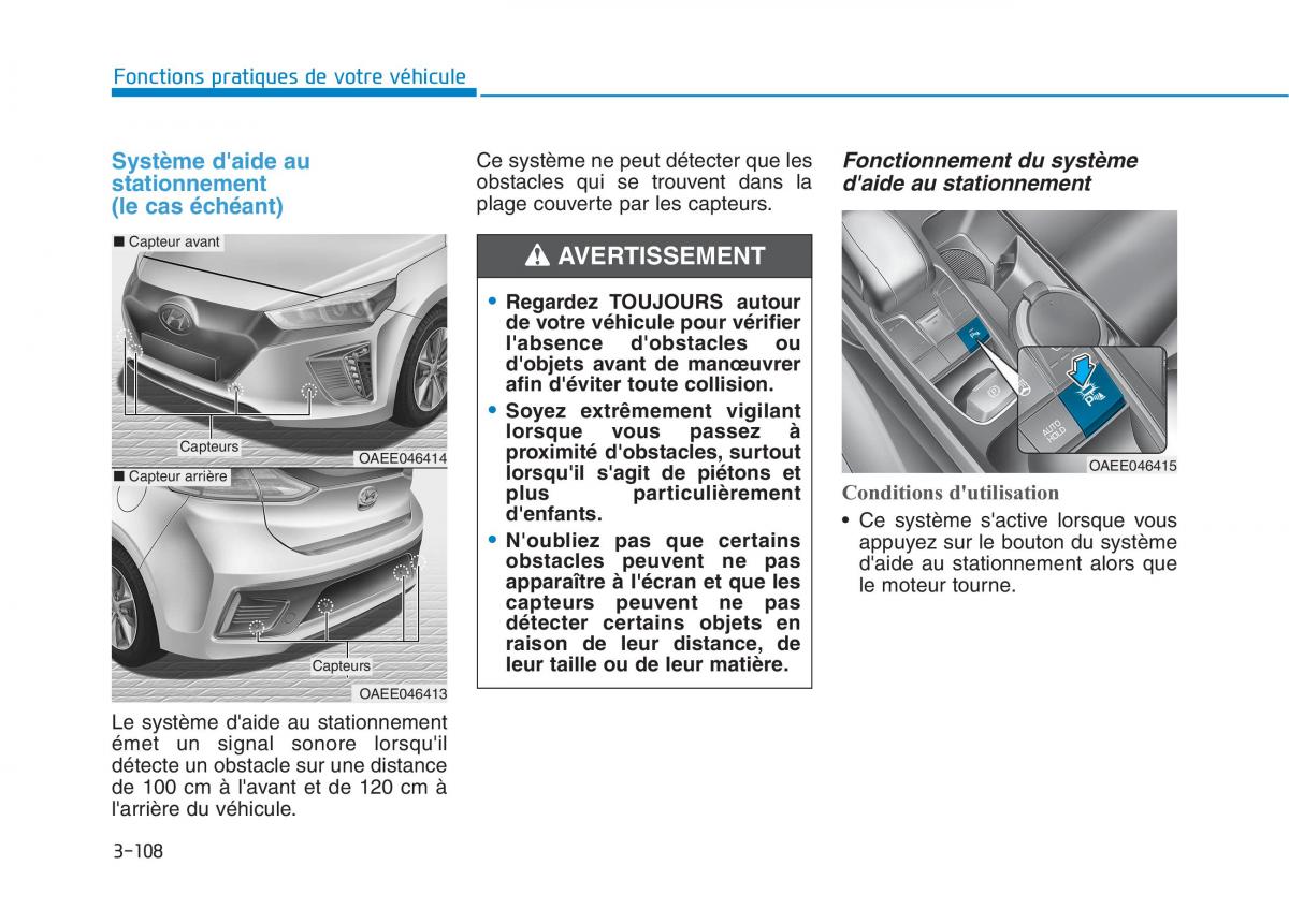 Hyundai Ioniq Electric manuel du proprietaire / page 257