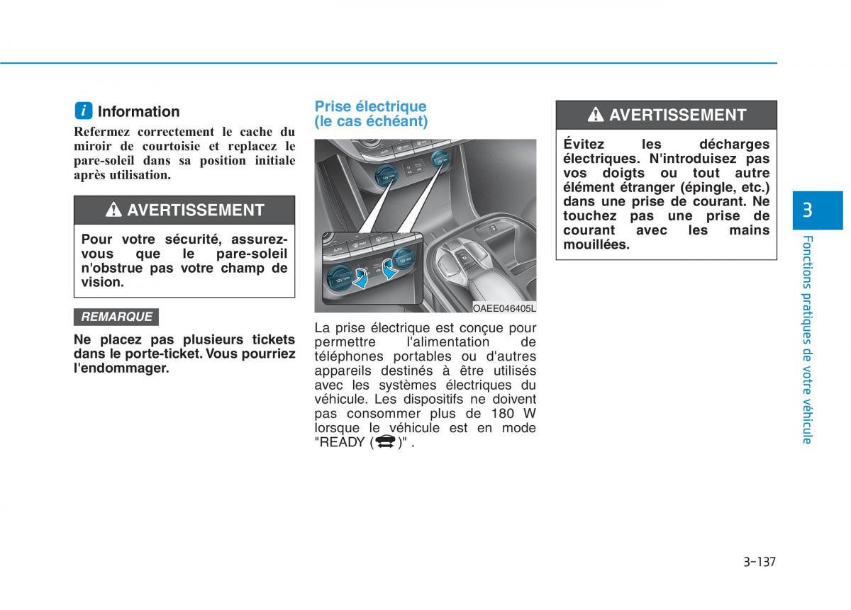 Hyundai Ioniq Electric manuel du proprietaire / page 286