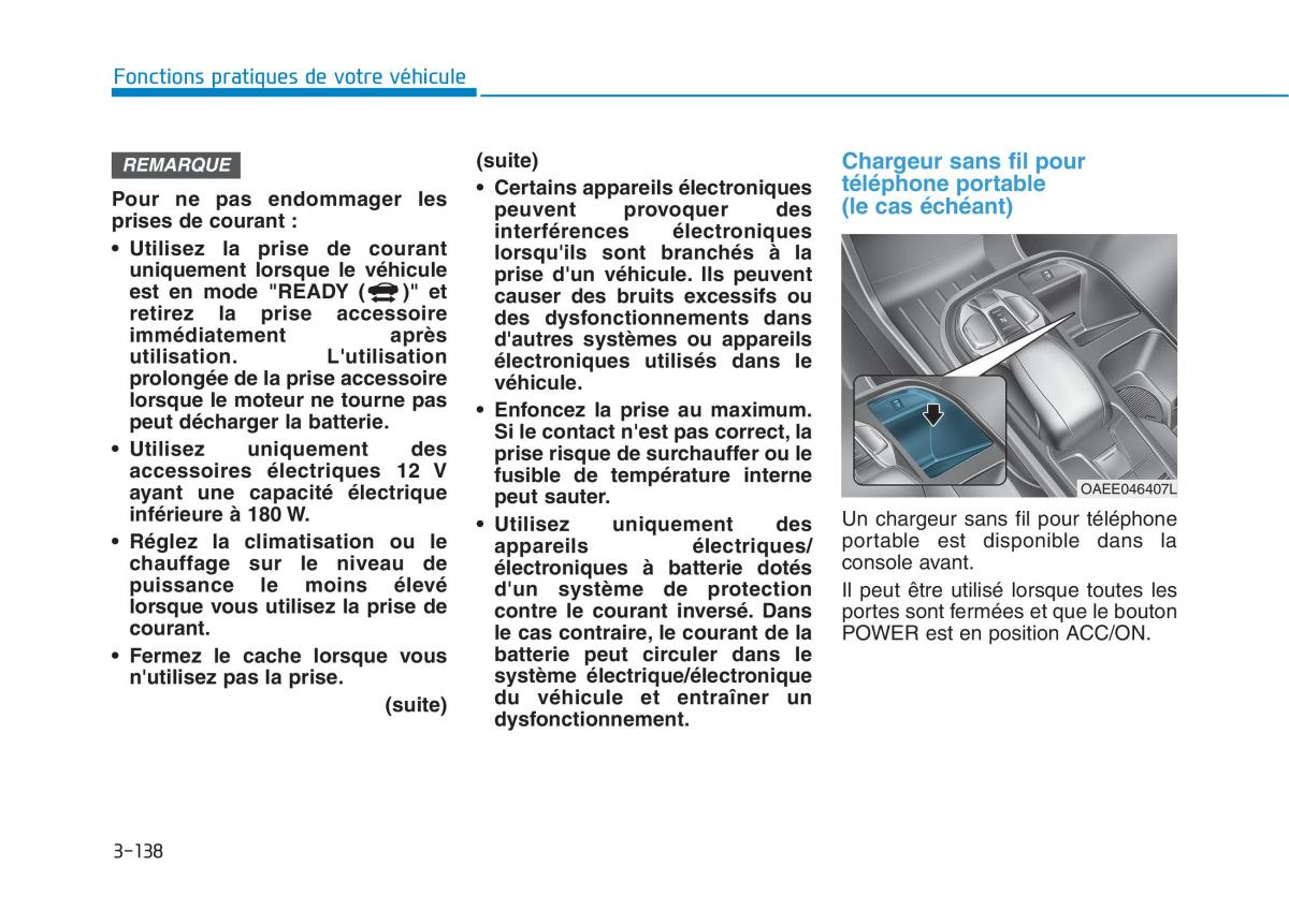 Hyundai Ioniq Electric manuel du proprietaire / page 287