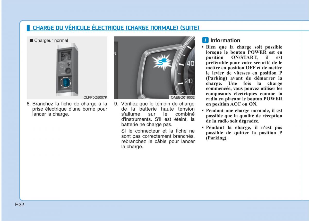 Hyundai Ioniq Electric manuel du proprietaire / page 31