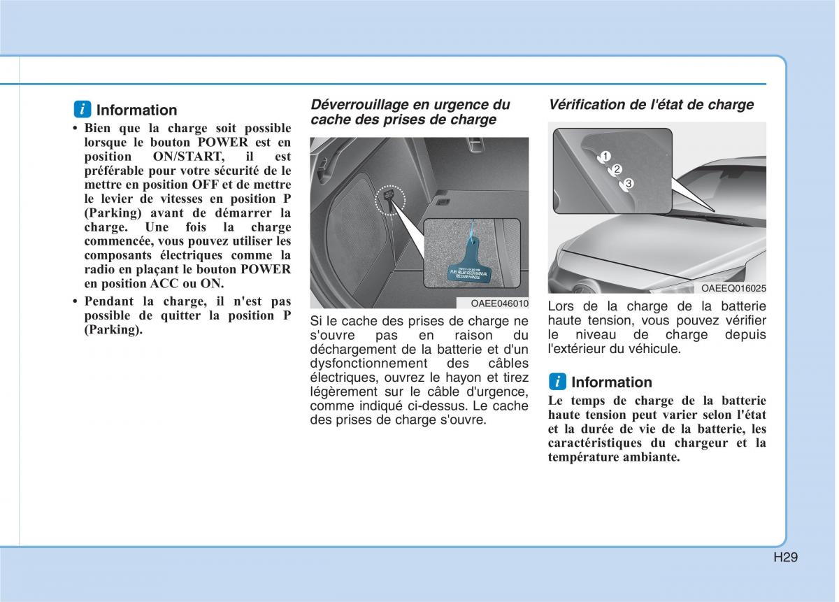 Hyundai Ioniq Electric manuel du proprietaire / page 38