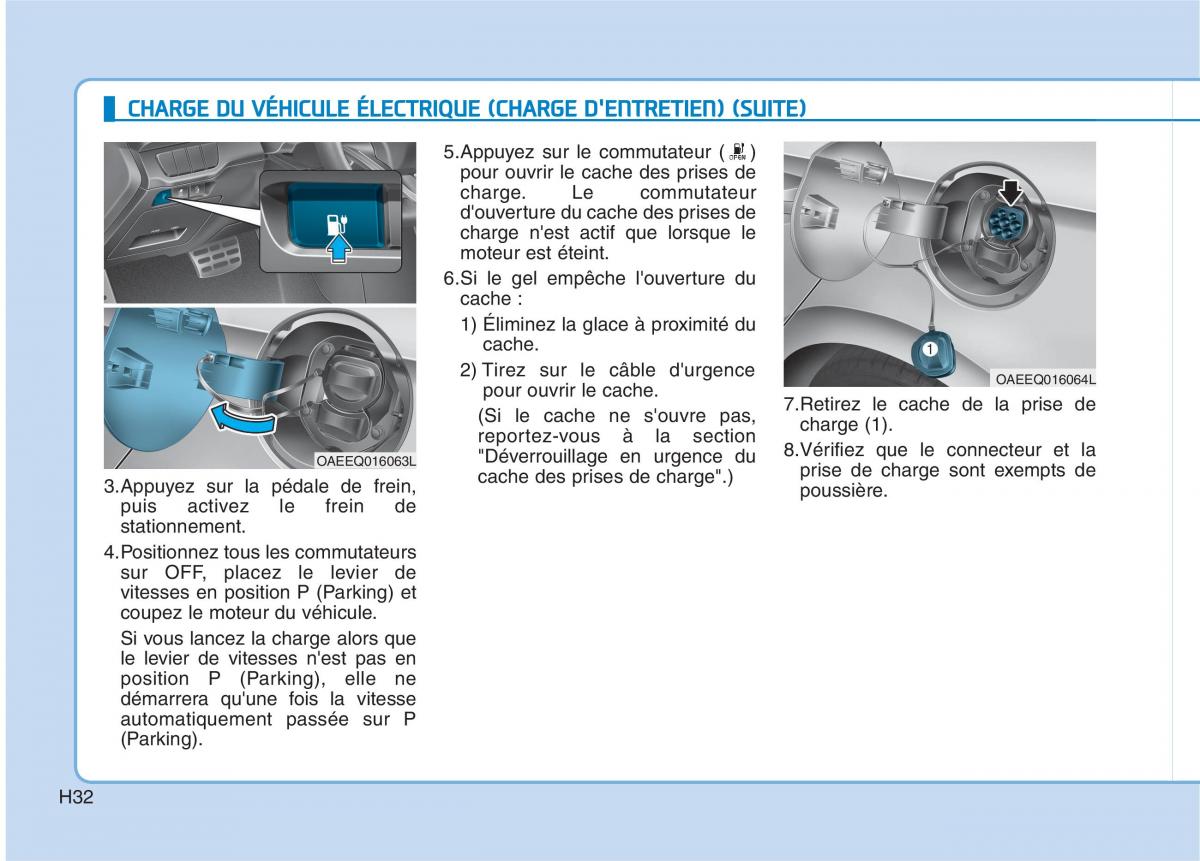 Hyundai Ioniq Electric manuel du proprietaire / page 41