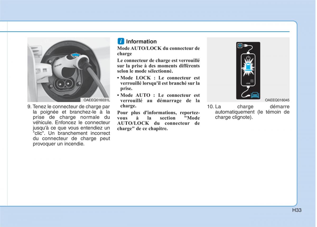 Hyundai Ioniq Electric manuel du proprietaire / page 42