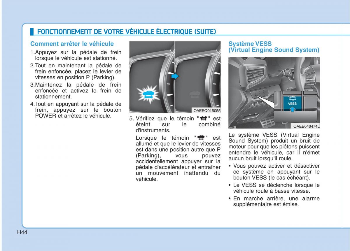 Hyundai Ioniq Electric manuel du proprietaire / page 53