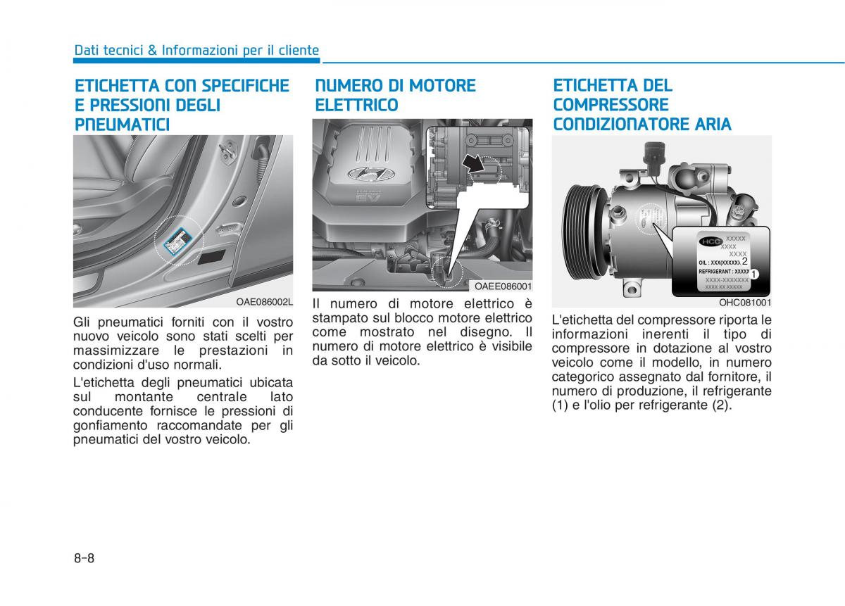 Hyundai Ioniq Electric manuale del proprietario / page 553