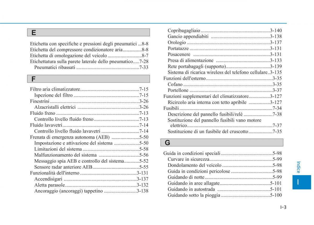 Hyundai Ioniq Electric manuale del proprietario / page 557