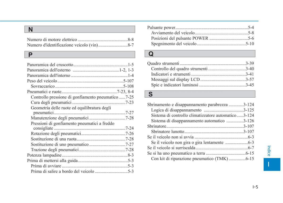 Hyundai Ioniq Electric manuale del proprietario / page 559