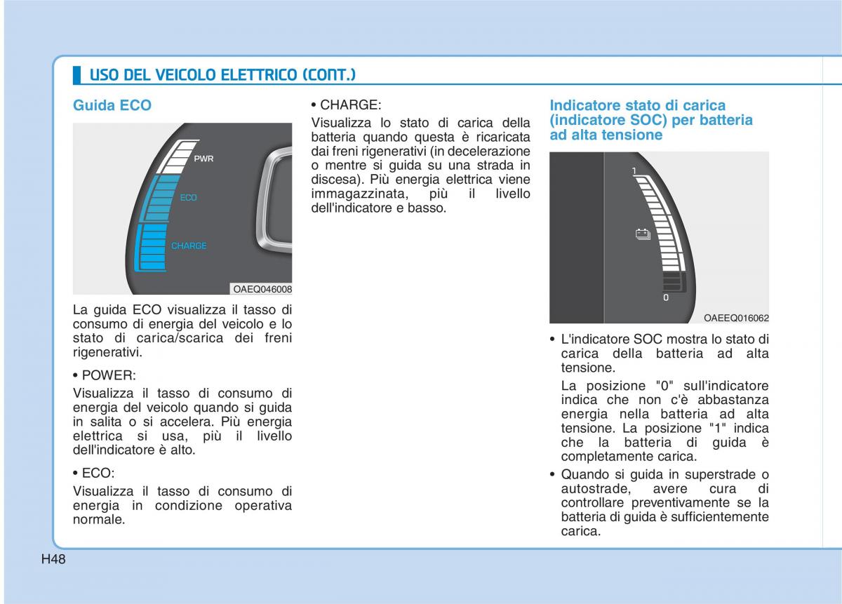 Hyundai Ioniq Electric manuale del proprietario / page 57