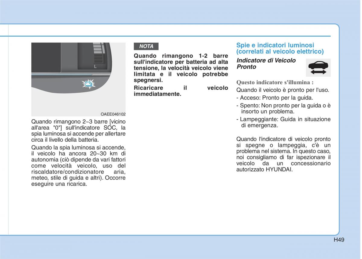 Hyundai Ioniq Electric manuale del proprietario / page 58