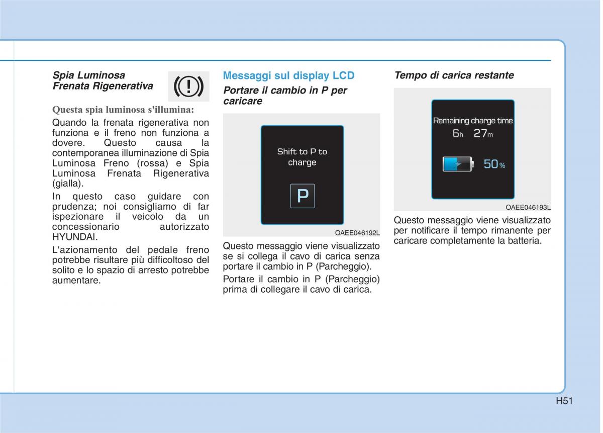 Hyundai Ioniq Electric manuale del proprietario / page 60