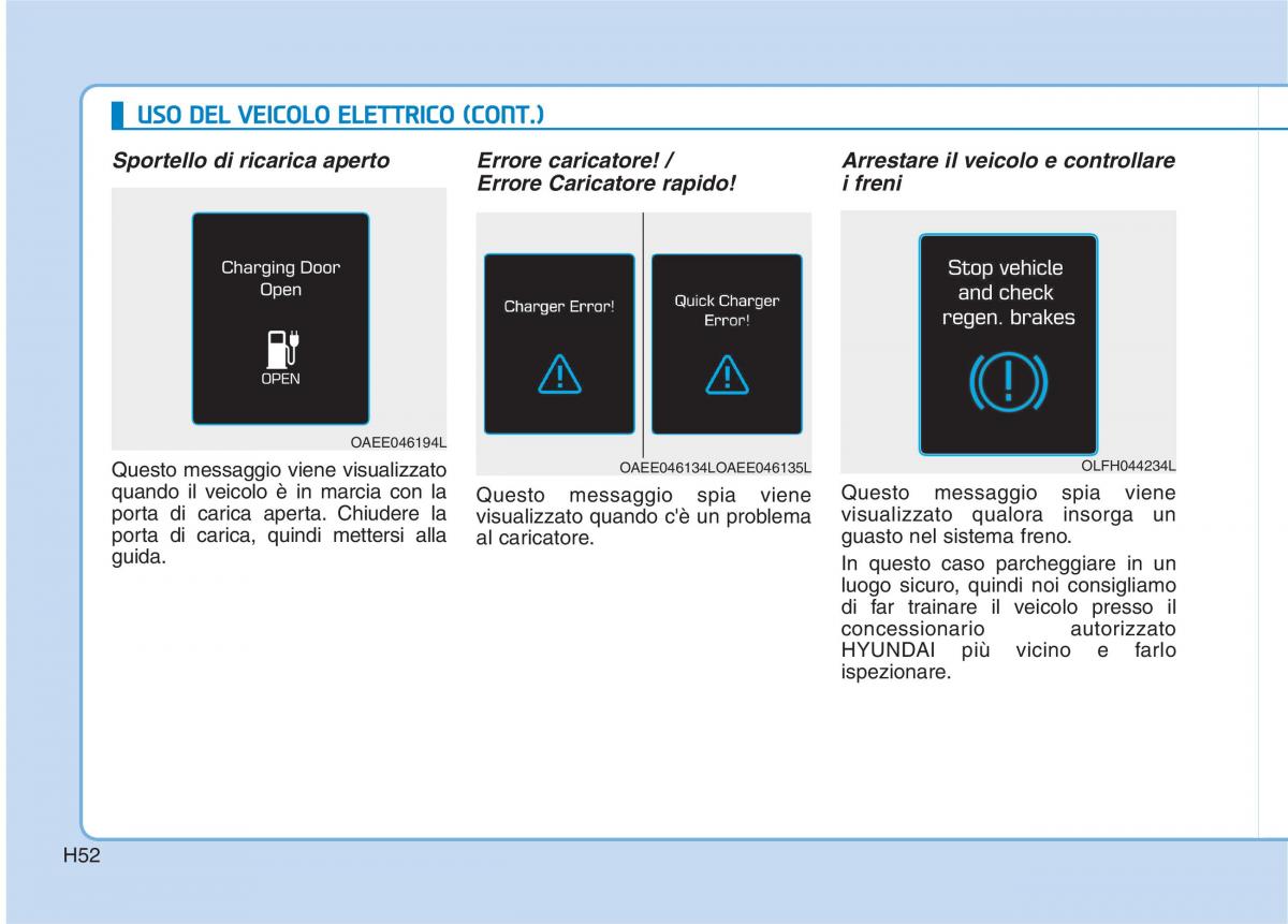 Hyundai Ioniq Electric manuale del proprietario / page 61