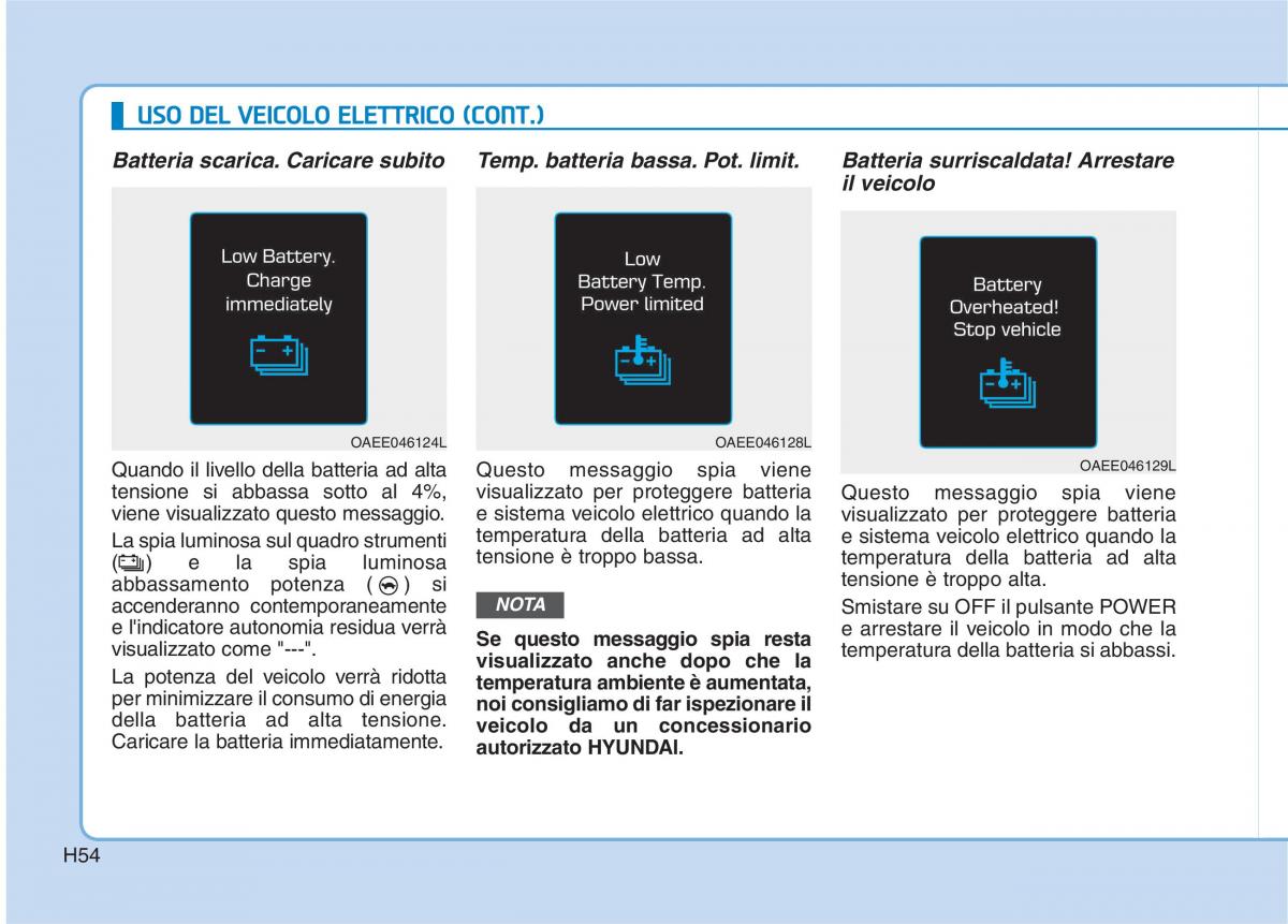 Hyundai Ioniq Electric manuale del proprietario / page 63