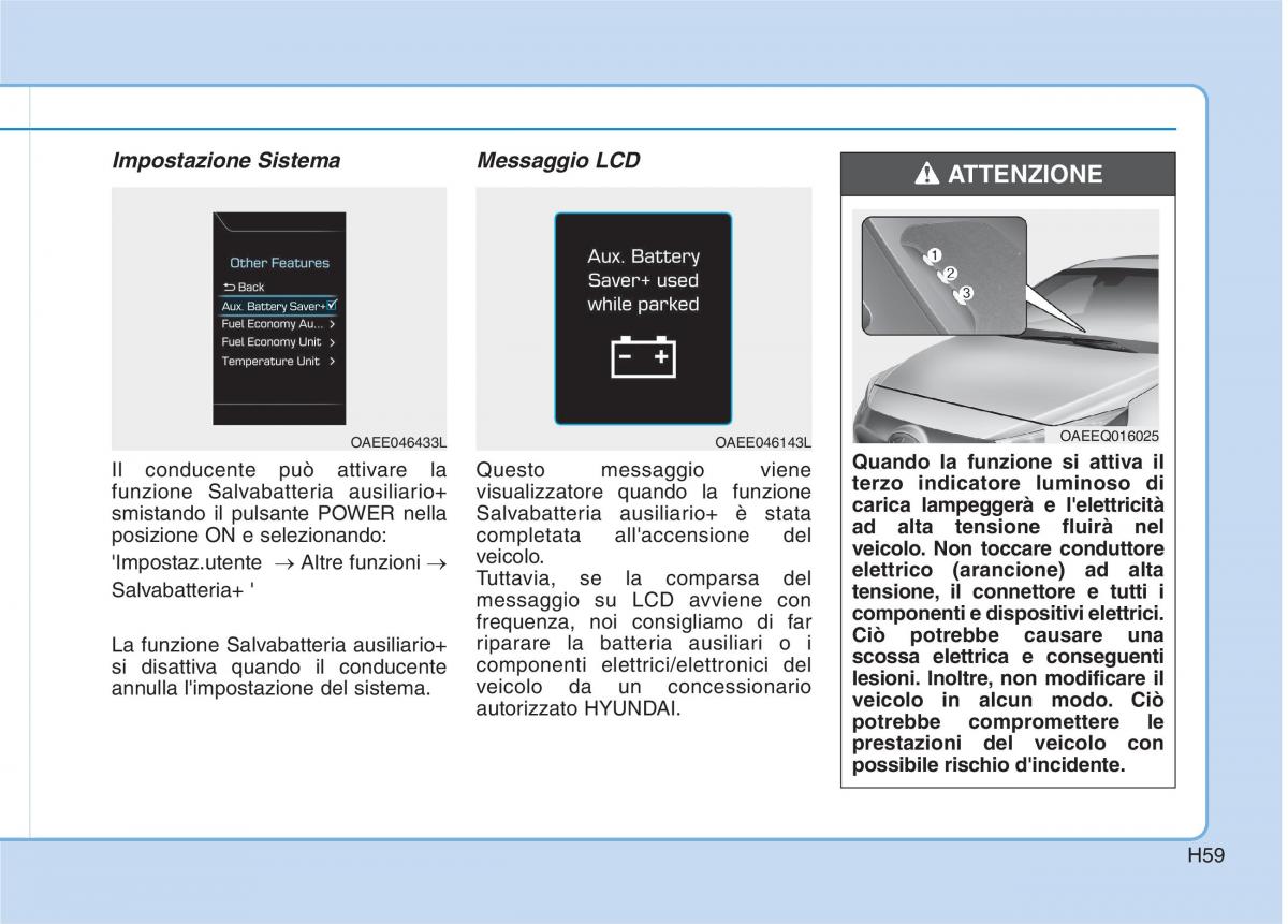 Hyundai Ioniq Electric manuale del proprietario / page 68