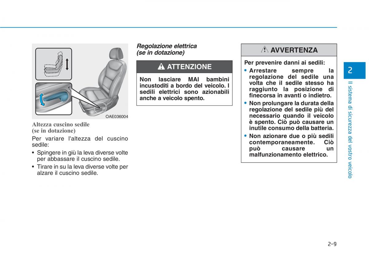 Hyundai Ioniq Electric manuale del proprietario / page 87