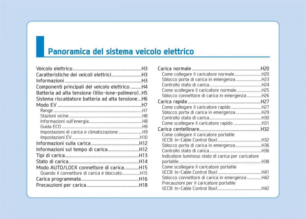 Hyundai Ioniq Electric manuale del proprietario / page 10