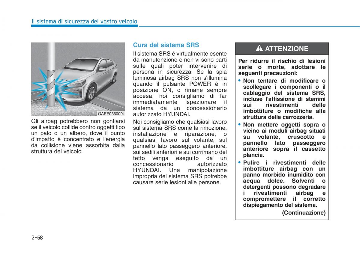 Hyundai Ioniq Electric manuale del proprietario / page 146