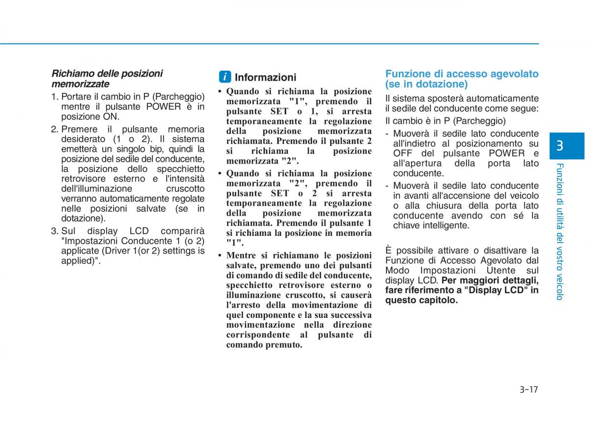 Hyundai Ioniq Electric manuale del proprietario / page 165