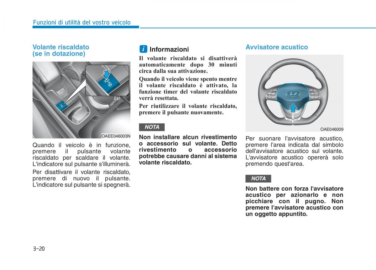 Hyundai Ioniq Electric manuale del proprietario / page 168