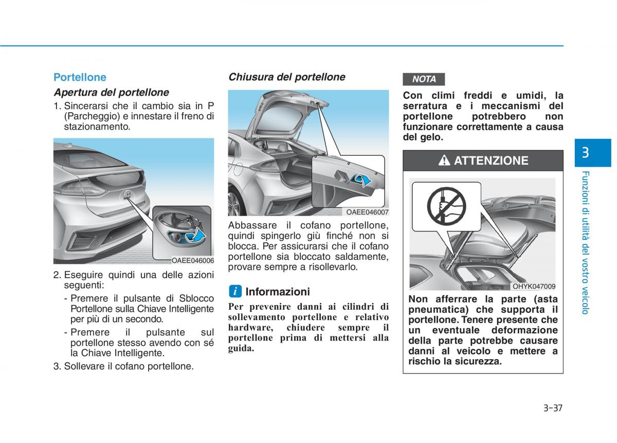 Hyundai Ioniq Electric manuale del proprietario / page 185