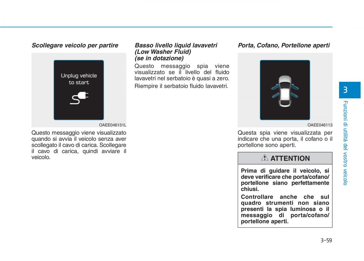 Hyundai Ioniq Electric manuale del proprietario / page 207