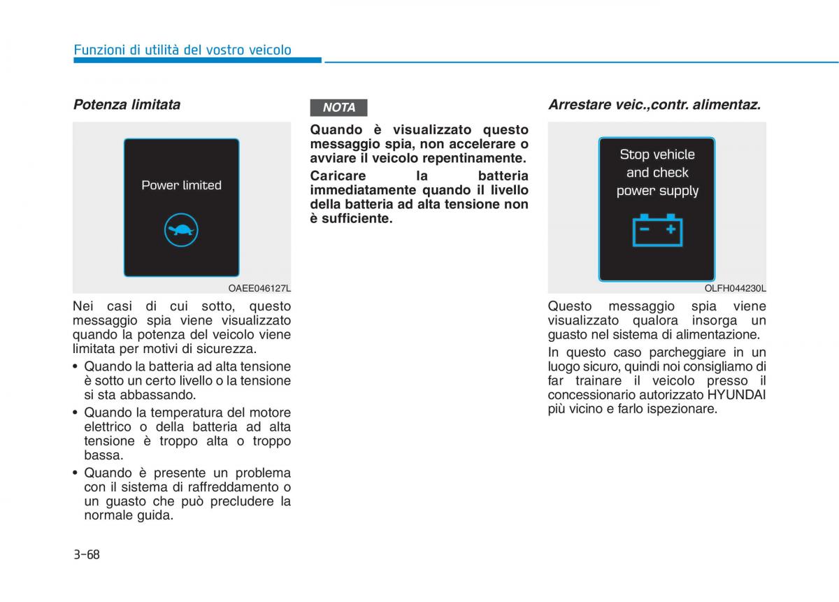 Hyundai Ioniq Electric manuale del proprietario / page 216