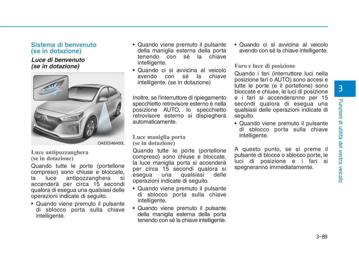 Hyundai Ioniq Electric manuale del proprietario / page 237