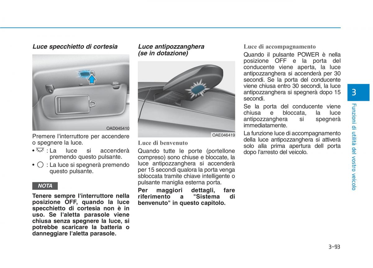 Hyundai Ioniq Electric manuale del proprietario / page 241