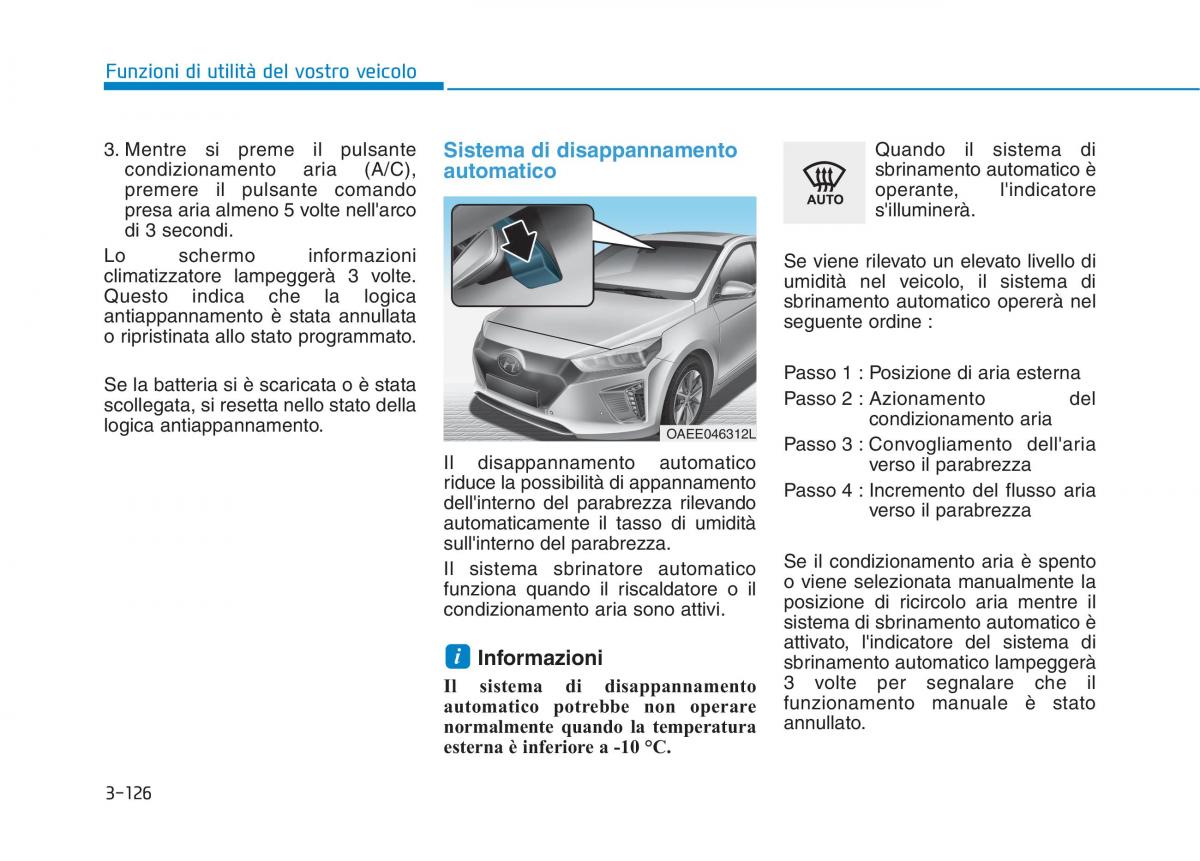 Hyundai Ioniq Electric manuale del proprietario / page 274