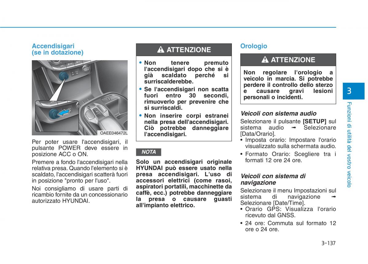 Hyundai Ioniq Electric manuale del proprietario / page 285