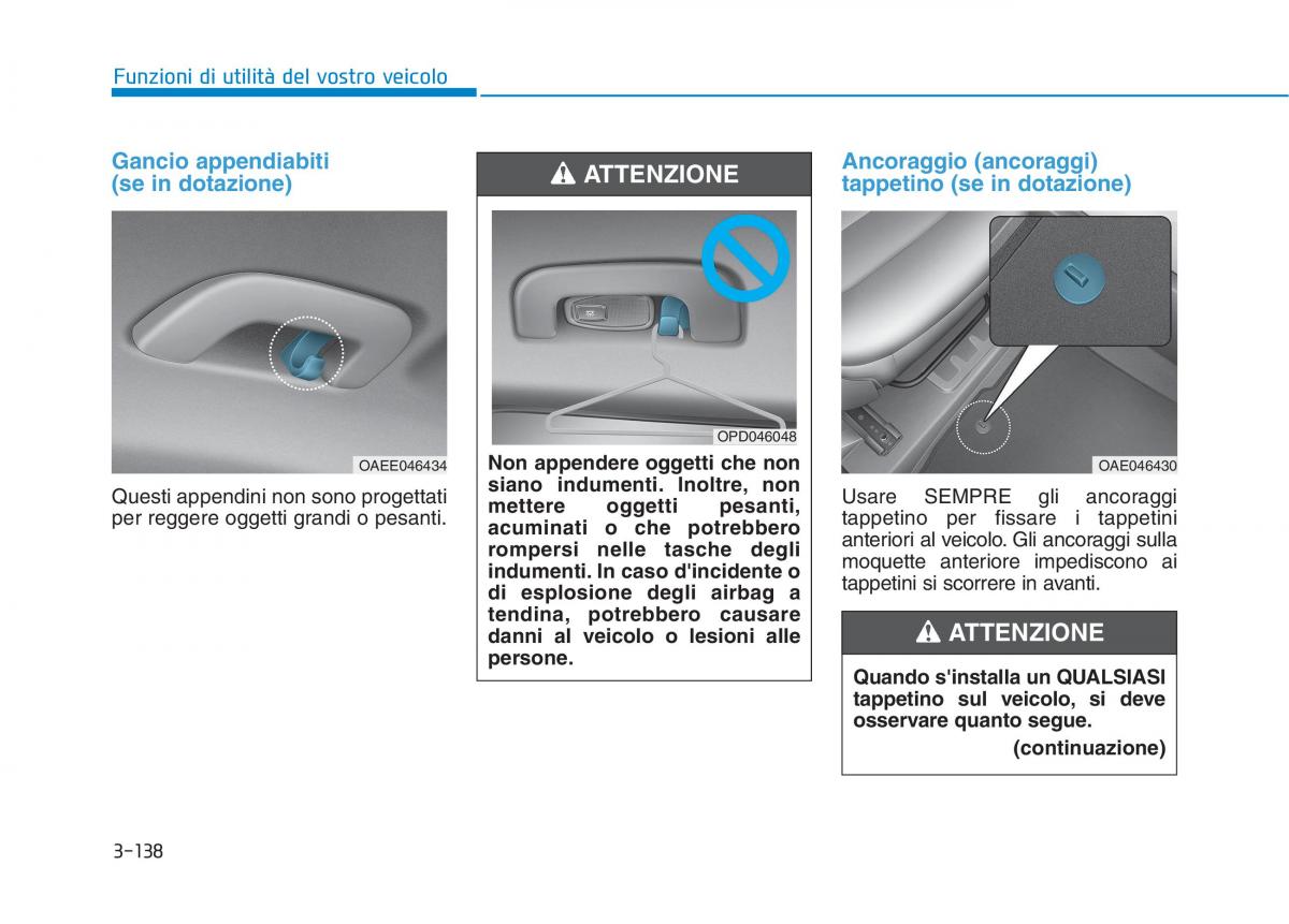 Hyundai Ioniq Electric manuale del proprietario / page 286