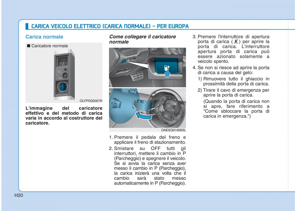 Hyundai Ioniq Electric manuale del proprietario / page 29