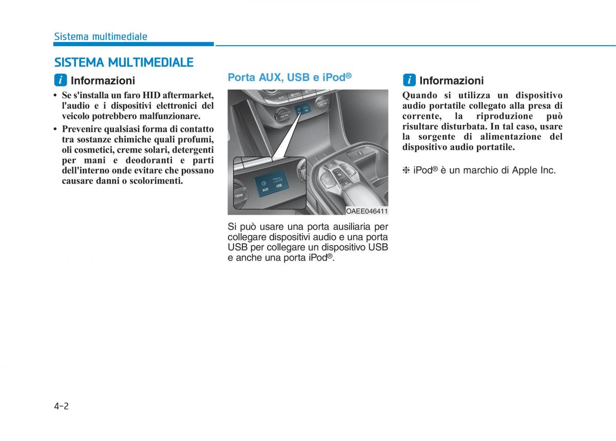 Hyundai Ioniq Electric manuale del proprietario / page 291