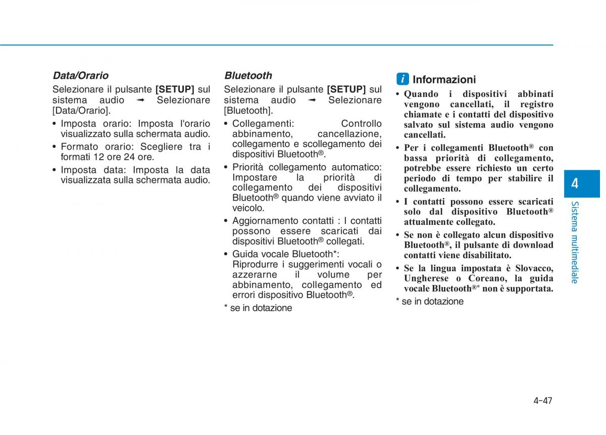 Hyundai Ioniq Electric manuale del proprietario / page 336