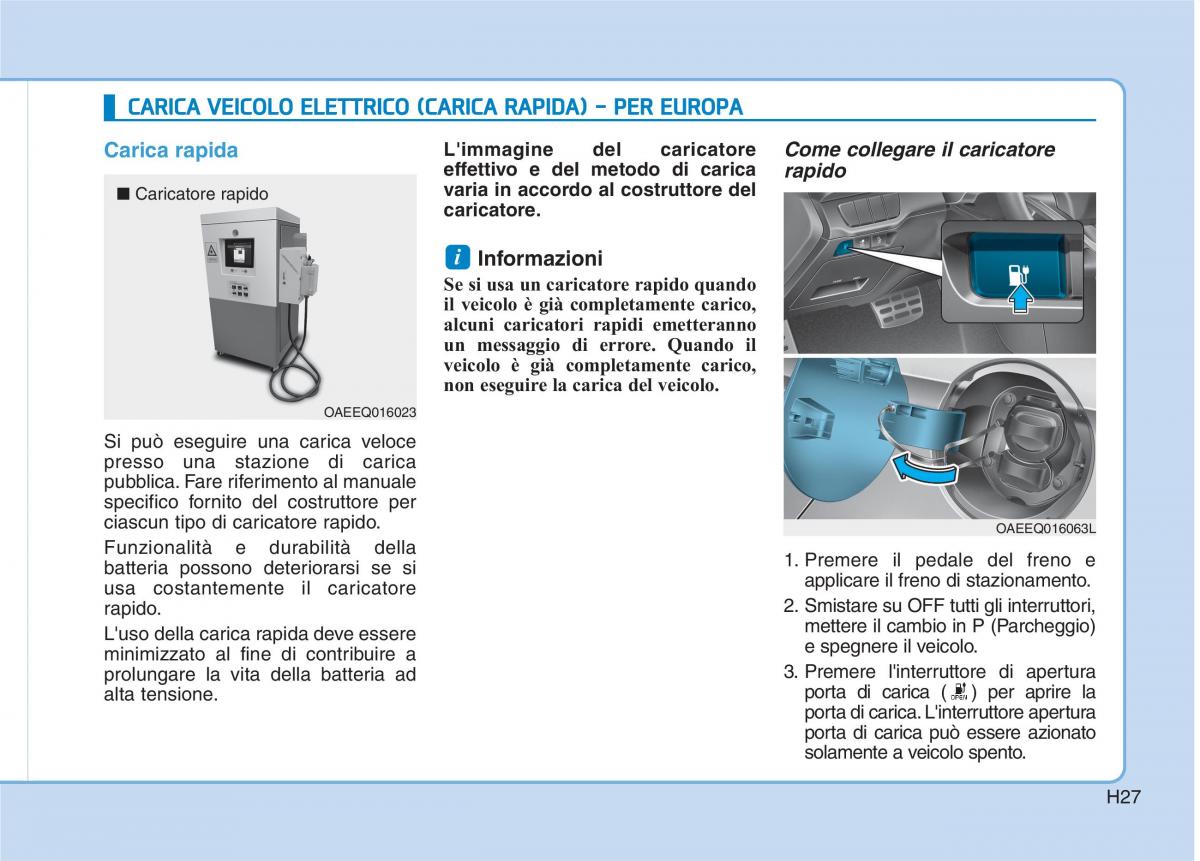 Hyundai Ioniq Electric manuale del proprietario / page 36