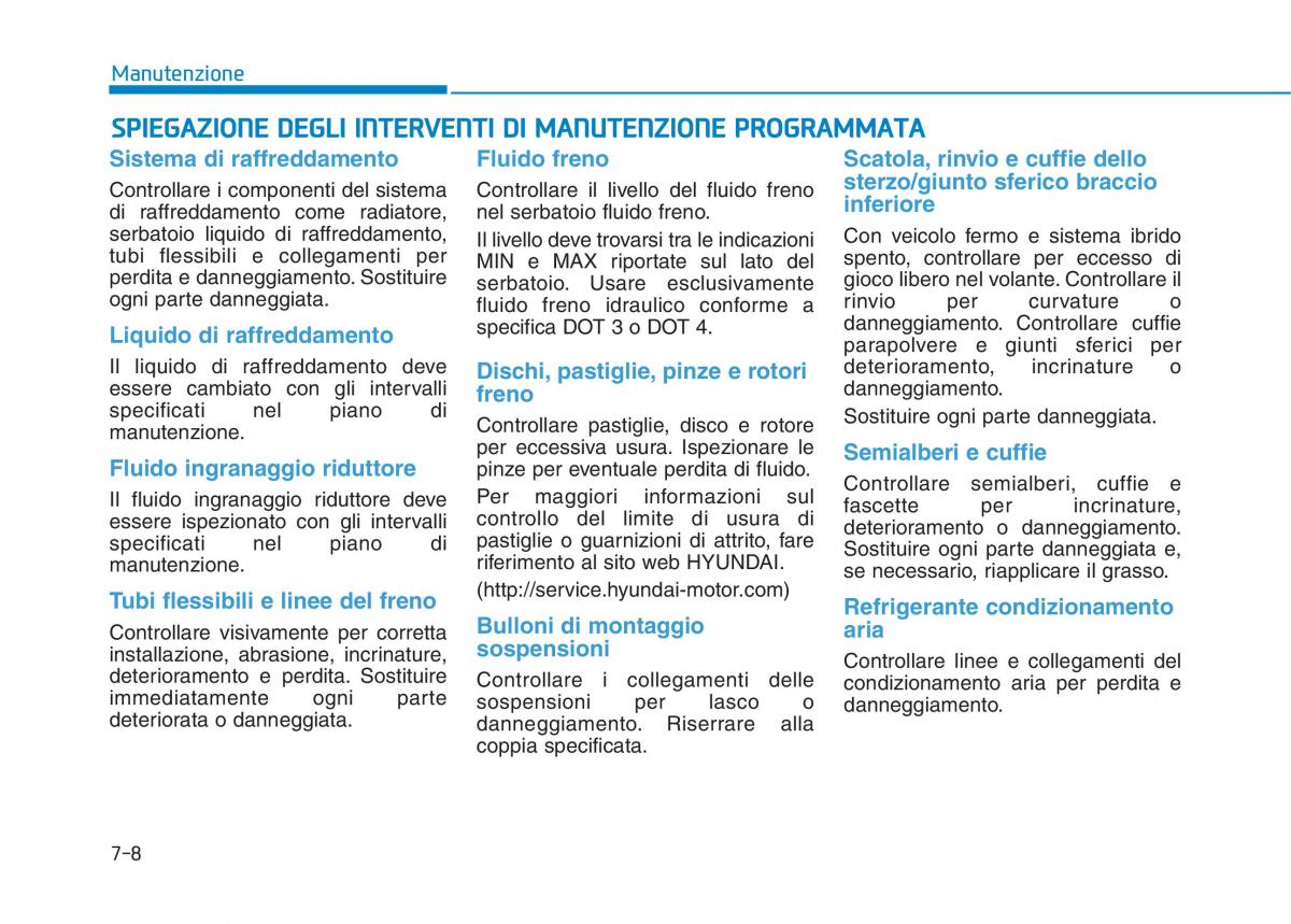 Hyundai Ioniq Electric manuale del proprietario / page 482