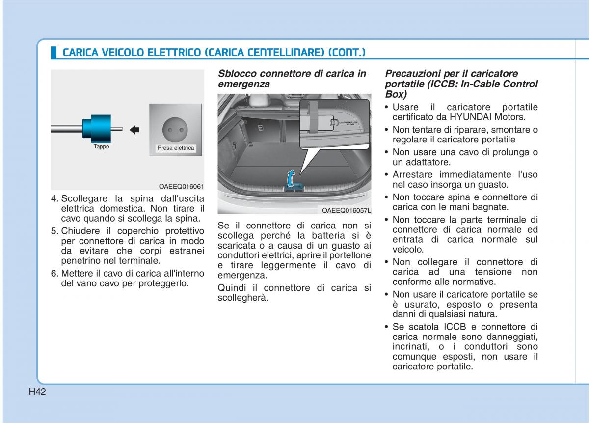 Hyundai Ioniq Electric manuale del proprietario / page 51